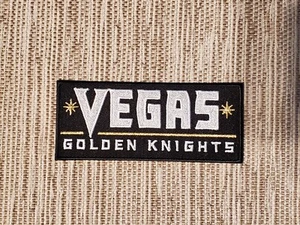 Vegas Golden Knights schwarzer Schriftzug Logo Patch - Bild 1 von 2