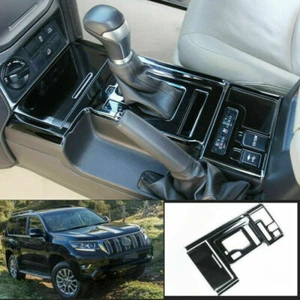 Black titanium central console Gear shift panel trim FOR Toyota Prado 150 18-21 - Picture 1 of 6