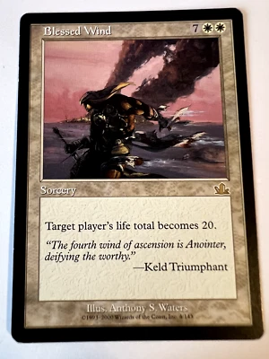 MTG Magic The Gathering Prophecy Blessed Wind  Rare LP - Image 1 of 2