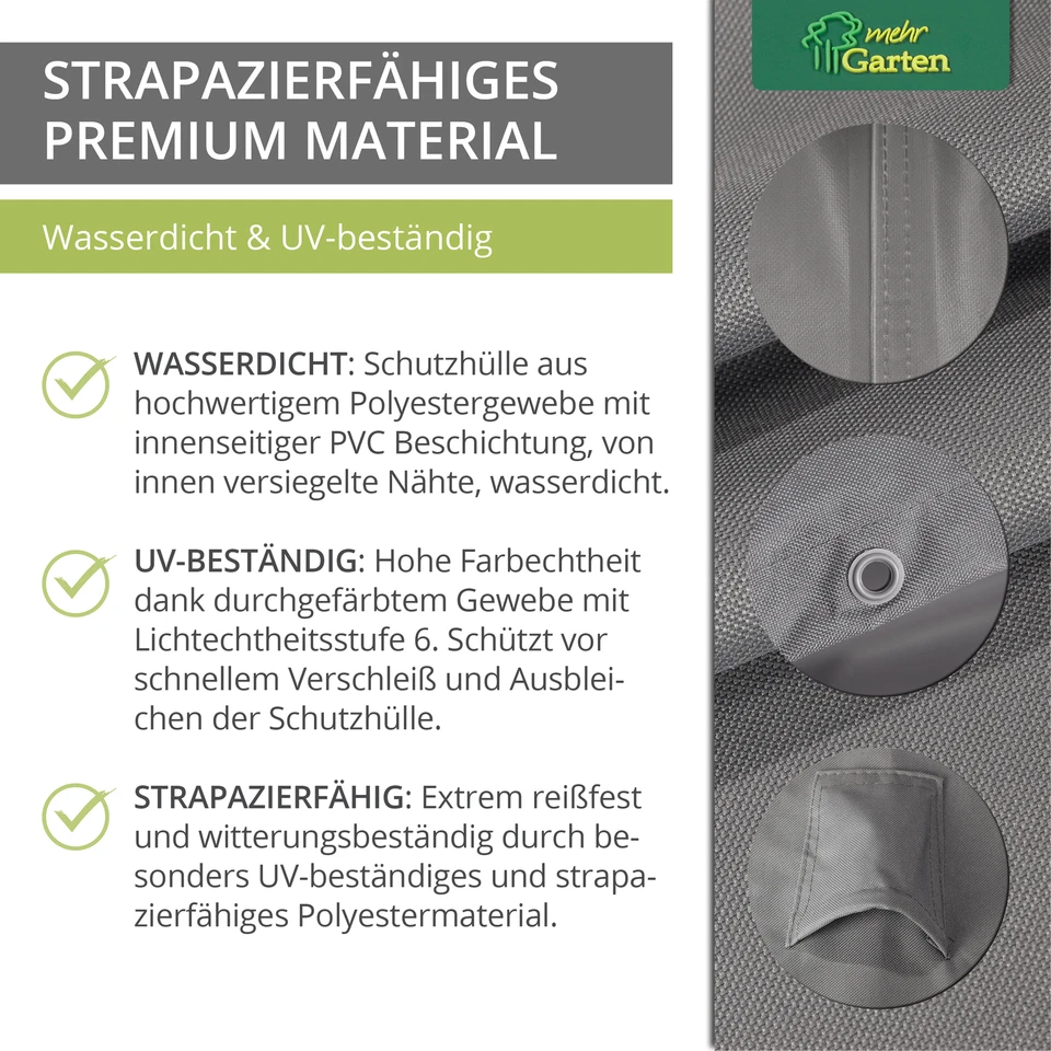 MEHR GARTEN Premium Schutzhülle für Sitzgruppe rechteckig
