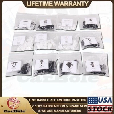 146X Fender Hood Bumper Trim Clip Fastener Rivet Car Door Retainer Assortment US - Image 1 of 4