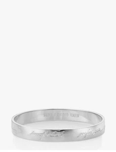 🌸NWT Kate Spade Bridesmaid Idiom Bangle WBRU5000 Silver (040) - Picture 1 of 5