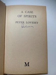 Signed Peter Lovesey "A Case of Spirits" 1st/1st.  Signed. - Picture 1 of 6