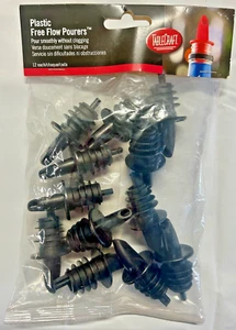 Free Flow Bottle Pourers Tablecraft Lot Of 12 Brand New - Picture 1 of 2