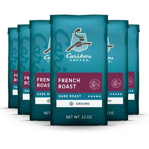 Dark Roast Ground Coffee - French Roast 72 Ounces 6 Bags of 12 Ounces - Picture 1 of 9