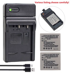 Battery or Charger For Pentax Optio S S4i S5i S6 S7 SV SVi T10 T20 W10 W20 D-LI8 - Photo 1 sur 45