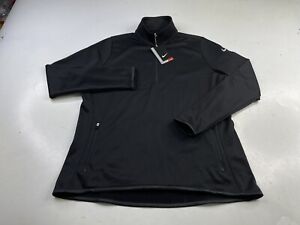 NWT Nike Golf Therma Fit Pullover 1/2 Zip 685282-010 Black Long Sleeve Womens XL