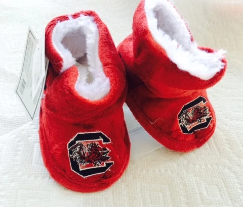 South Carolina Gamecocks Toddler Boot Bootie Slippers NEW - Free U.S.A. Shipping Cover