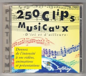 *** 250 Clips Musicaux d'ici et d'ailleurs *** CD PC - Softkey - Vintage 1995 - Photo 1/2