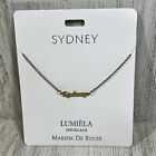Lumiela “SYDNEY” Necklace Gold Color 15”-20” Nickel Free Marina De Buchi NEW