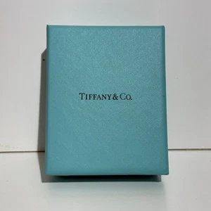 Tiffany & Co. Confezione Regalo Vuota Iconica Blu Sacchetto - Misura 3"x4" Buono - Foto 1 di 5