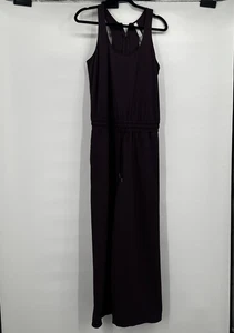 Athleta Revive Jumpsuit Womens 6 Sleeveless Elastic Waist Wide Leg Pockets - Picture 1 of 16