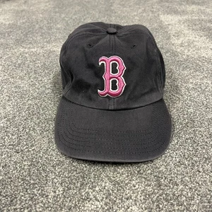 47 Brand Twins MLB Boston Red Sox Pink Logo Cap Womens Adjustable Blue Hat B33 - Picture 1 of 8