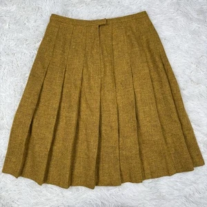 Vintage Pendleton Rock 100 % Wolle Größe 18 Damen gelb Talon Plissee - Bild 1 von 9