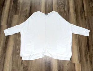 HABITAT Clothes To Live In M/L Medium Large Pullover Sweater Oversized White - Picture 1 of 4