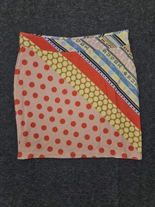 Farm Rio Anthropologie Skirt Womens Small Colorblock Polka Dot Stripe Mini Boho - Picture 1 of 8