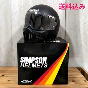 Simpson M30 Matte Black Helmet XS 57cm 22 4inch Light Smoke Shield CR1 Coated - Picture 1 of 15