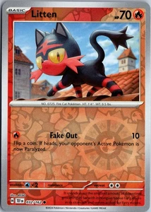 Litten - SV05: Temporal Forces #032/162 Reverse Holo Common - Picture 1 of 2