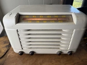 Vintage Warwick Clarion Röhrenradio Super Interceptor C103A Bakelit funktionstüchtig - Bild 1 von 10