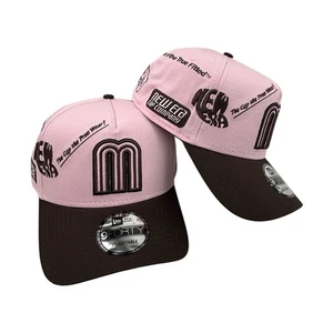 New Era México Gorra de Béisbol 9Forty Ajustable Marco A Rosa Ceja Snapback Gorra Gorra - Imagen 1 de 9
