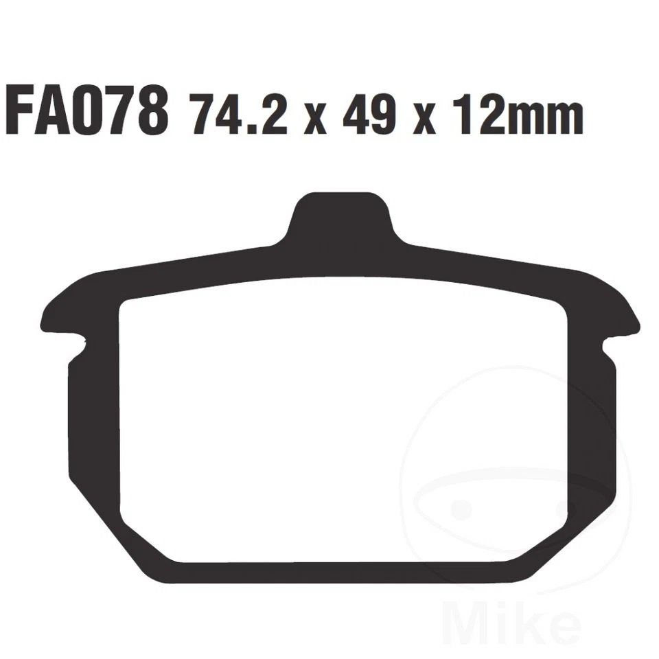 EBC Brake Pads Sintered FA078HH Fits Harley Davidson XLX-61 1000 1983-1984 - Imagem 1 de 1