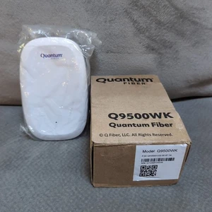 Quantum Fiber Q9500WK TRI-Band 360 WiFi Extender Compact White 2 Ethernet Ports - Picture 1 of 4