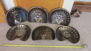 Six Steel Tractor Seats Metal Farm Bar Stool Pan Style Large - Picture 1 of 4