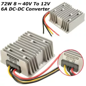 DC Spannungsstabilisator 8-40V bis 12V 6A 72W Auto Netzteil Regler Wasserdicht - Bild 1 von 6