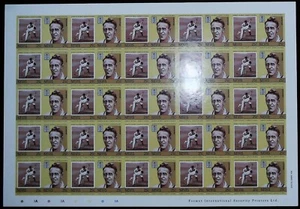 JOUEURS CRICKET FEUILLE COMPLETE 50 TIMBRES ND N° 215-216 NEUFS** - Imagen 1 de 1