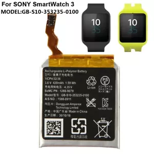 GB-S10-353235-0100 Neu Original Akku für Sony Smartwatch SW3 SWR50 3SAS + Werkzeuge - Bild 1 von 4