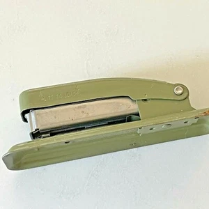 Swingline Cub Stapler Olive Green Long Island City NY USA Vintage - Picture 1 of 7