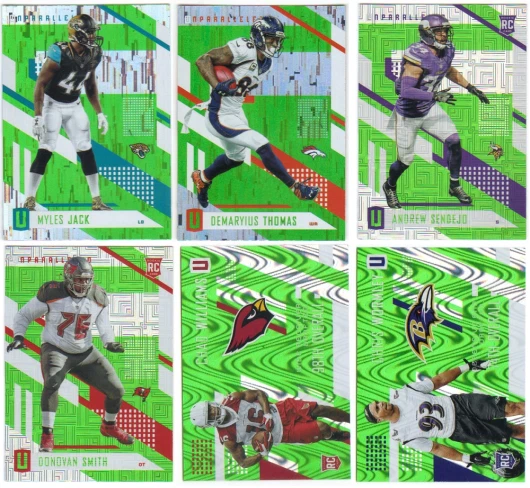 2017 Panini Unparalleled Football - Lime Green Parallels & RC - Card #'s 1-300 - Image 1 of 1