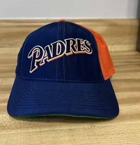 Vintage Starter Padres Script Logo Snapback Hat MLB Rare USA Nylon - Picture 1 of 8
