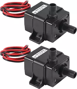 DIANN 2Pcs Mini Submersible Water Pump DC 12V Small Fountain Pump (4.8W 240L/H) - Picture 1 of 12