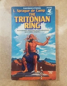 The Tritonian Ring - L. Sprague de Camp Vintage 1977 Del Rey Fantasy Paperback G - Picture 1 of 6
