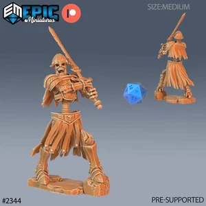 6K Resin 32mm Epic Miniatures Skeleton Orc Warrior Sword for D&D, Role-Play - Picture 1 of 1
