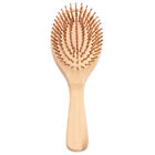 Travel Hair Brush Round Bamboo Anti-static Massage Comb