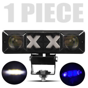 1X 6inch LED Work Light Bar Blue DRL Reverse Driving Lamp Motorcycle Spotlight