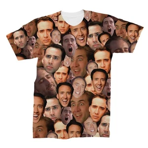 Nicolas Cage Photo Collage T-Shirt - Picture 1 of 2