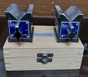 2 PIEZAS Precisión Magnético V Bloque Emparejado Par Tamaño 3-1/8" x 2-3/4" x 2-3/8" - Imagen 1 de 8