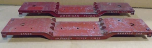 2 AMERICAN FLYER PA10358 S GAUGE DIE CAST METAL DEPRESSED CENTER FLAT CAR BODIES - Picture 1 of 4