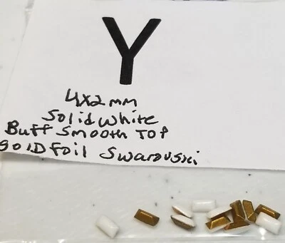 12 Baguette pequeña de colección 4x2 mm TODAS Swarovski diamantes de imitación joyería artesanía reparación 4001 Foto 1 de 4