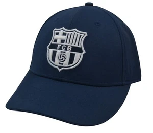 FC Barcelona FCB Football Club Italian Soccer Team Navy Blue Strap back Hat   - Picture 1 of 6