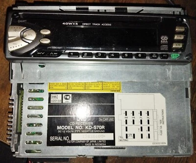 JVC KD-S70R Car Radio CD/MP3/CD-R/CD-RW PLAYER 4x40 Watts 2-DIN - Bild 1 von 3