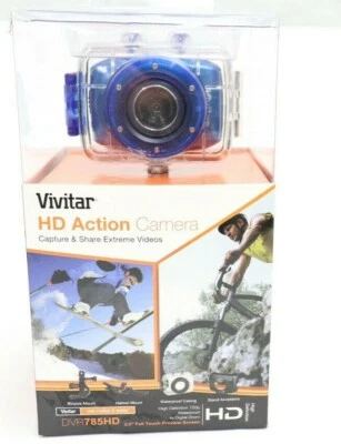 VIVITAR HD ACTION CAMERA DVR785HD CAPTURE & SHARE EXTREME VIDEOS NEW - Image 1 of 4