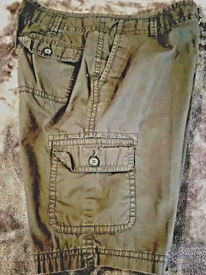 Pantalones Cortos LIZ Claiborne Años 90 Negros 12 Carga 5 Bolsillos Campamento Utilitario Calce Relajado Foto 1 de 4