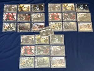Star Wars Galaxys Edge RARE 28 Card Set FOIL Promo Disneyland Disney World Topps - Picture 1 of 6