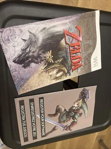 zelda twilight princess Wii instruction booklet manual original inserts - Picture 1 of 2