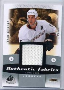 2010-11 SP Game Used Ryan Getzlaf Fabrics Game Used Jersey Card (Box DP)