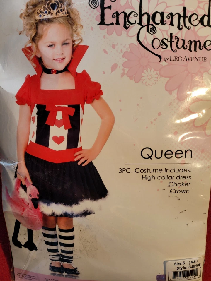  Girls Leg Avenue Queen Halloween Costume Size 4-6  - Image 1 of 4